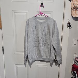 Gray 'LA California' Crewneck Sweatshirt
